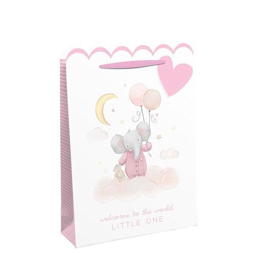 Medium Welcome To The World Gift Bag - Baby Elephant