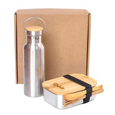 Personalised Hans Larsen Lunch Box & Vacuum Bottle Gift Set