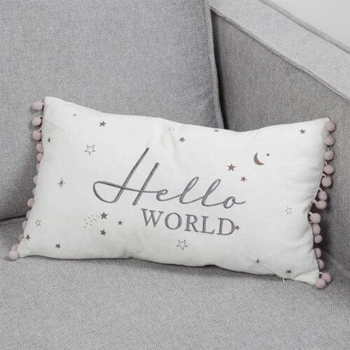 Bambino linen cushion - Hello World