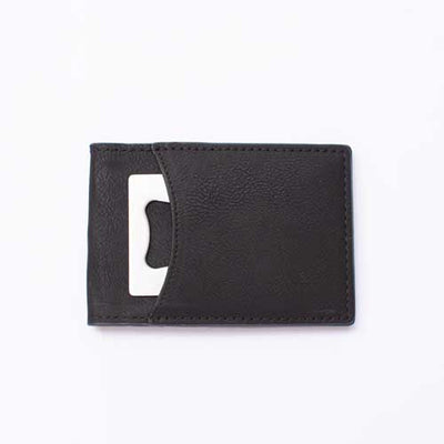 Leather Wallet with Bottle Opener