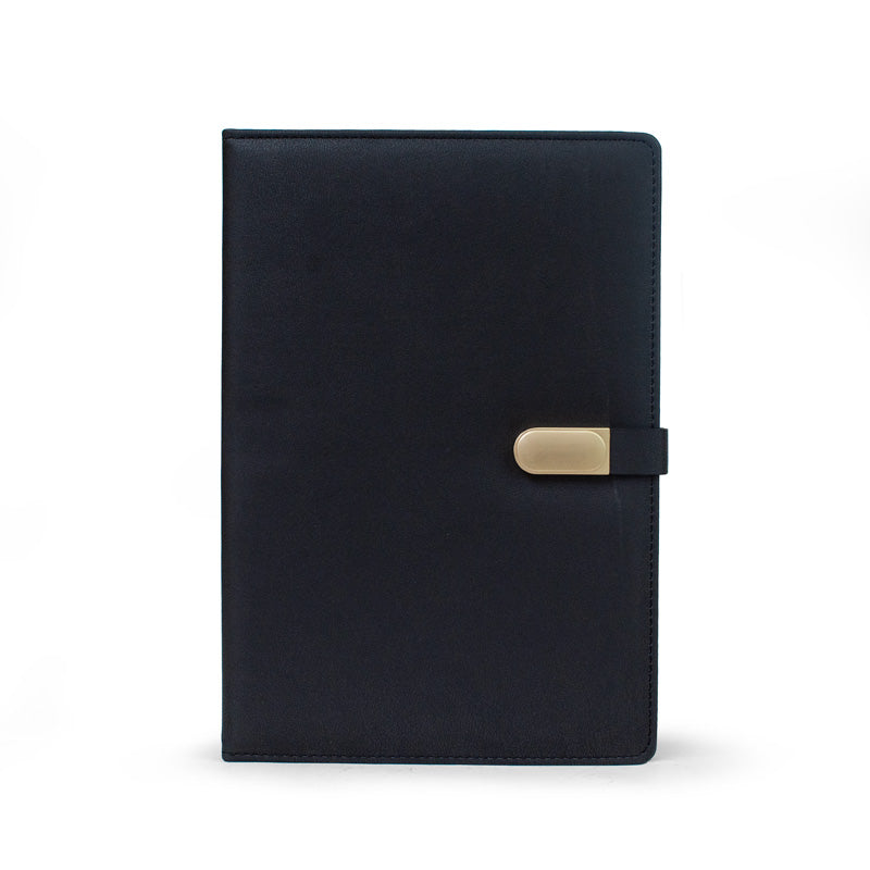Personalised Leathersque B5 Black Notebook