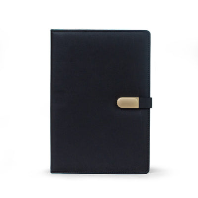 Personalised Leathersque B5 Black Notebook