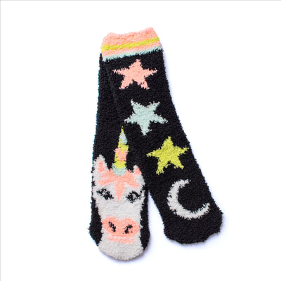Graphic Fuzzy  socks