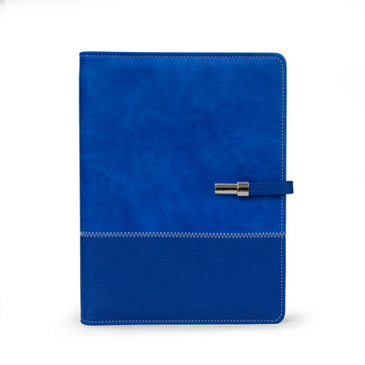 Personalised Blue Leather Notebook