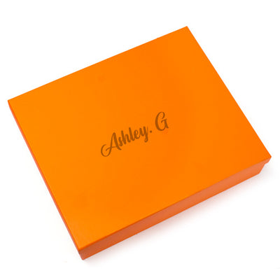Personalised Orange Business Set