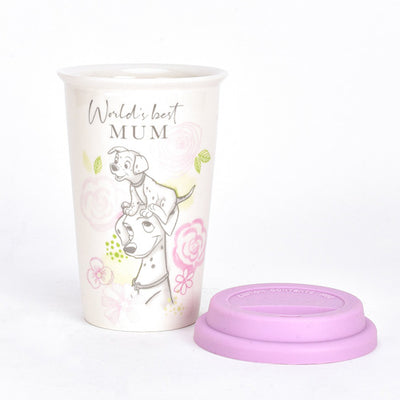 Disney Double Walled Dalmations Travel Cup "Mum"