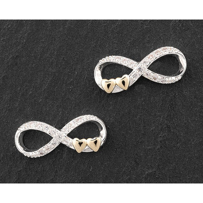 Kiss Collection Two Tone Eternity Kiss Earrings