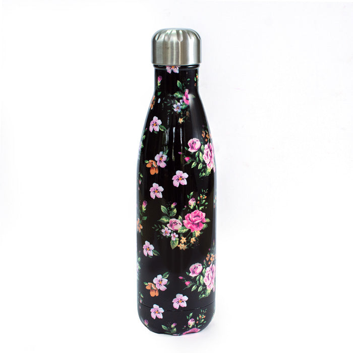 Floral Vacuum Water Bottle - 500ml