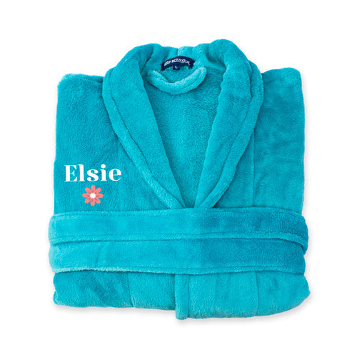 Blue Fleece Robe