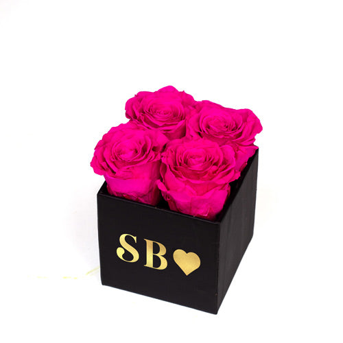 Pink ForeverRoses™ in a Cube