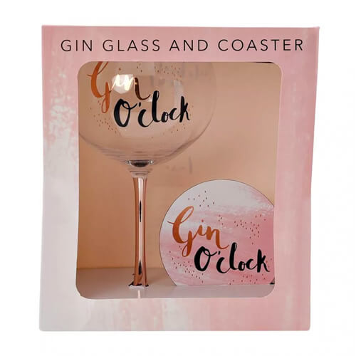 Hotchpotch Luxe Gin Glass and Coaster Set