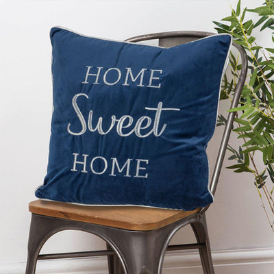Home Sweet Home Velvet Cushion 42cm