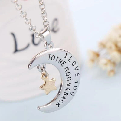 Moon Starred Message Necklace
