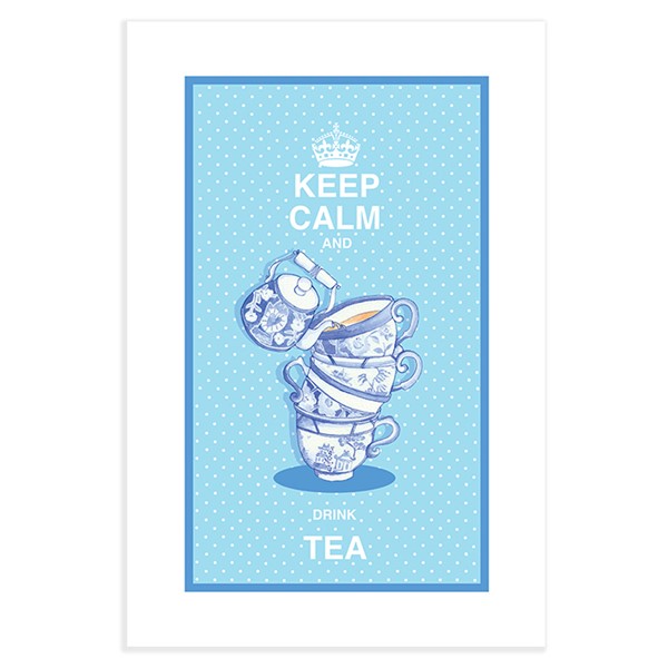 Keep Calm And Drink Tea Single Tea Towel
