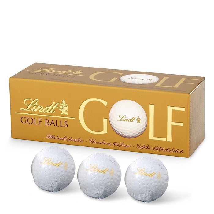 3pcs Milk Chocolate Golf Balls by Lindt, 110g