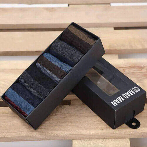 Mad Man Stripped Socks