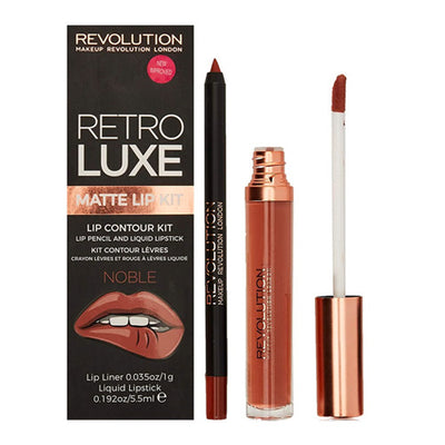 Revolution Retro Luxe Matte Lip Kit - Noble