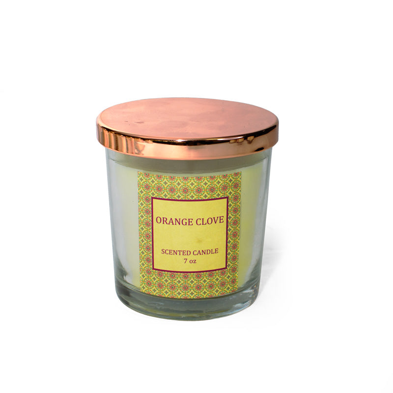 7oz Glass Scented Candle Jar With Lid