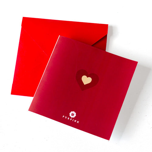 Red Love Heart Card