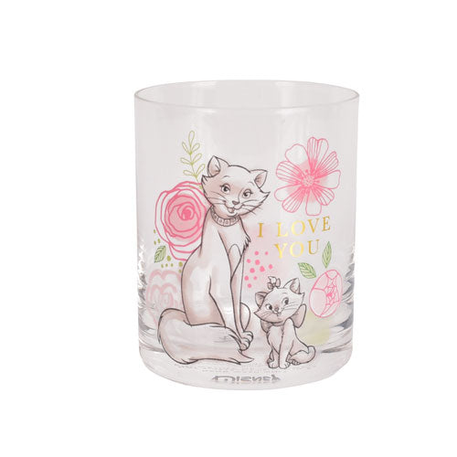Disney Set of 2 Marie Glass - I Love You