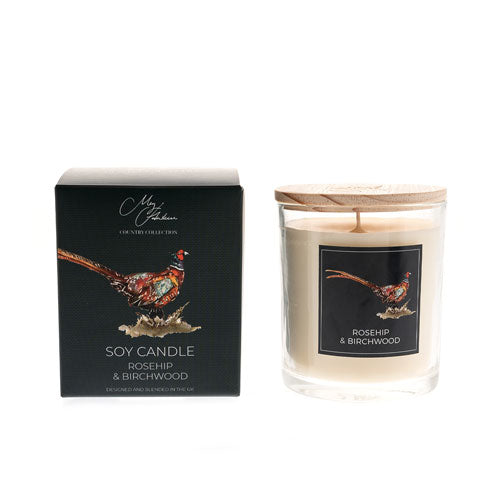 Meg Hawkins 250g Scented Candle - Rosehip and  Birchwood