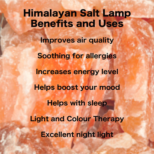 Himalayan Rock Salt Fire Effect Basket Lamp