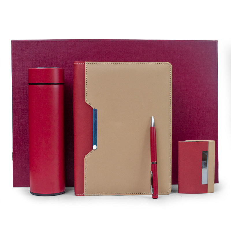 Personalised Maroon Business Set