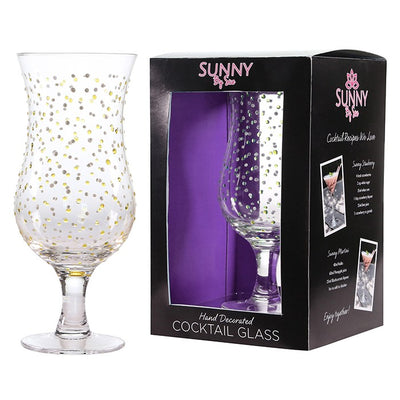 SBS Clear Dotted Tall Cocktail Glass