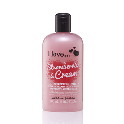 Strawberries & Cream Bath & Shower Crème, 500ml