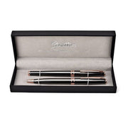 Stratton Ballpoint & Rollerball Pen Set - Black &  Gold