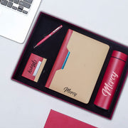 Personalised Maroon Business Set