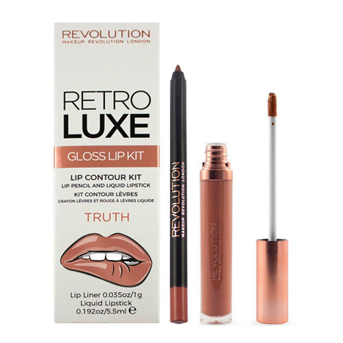 Revolution Retro Luxe Matte Lip Kit - Truth