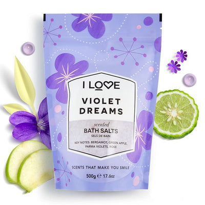 Violet Dreams Bath Salts, 500g