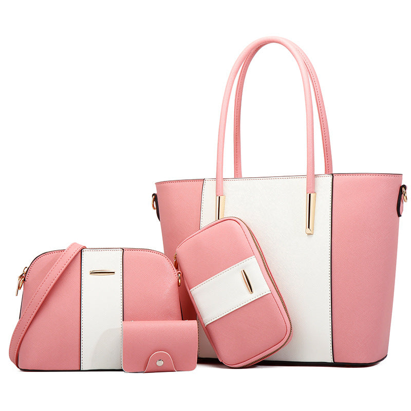 Brina PU Leather 4-in-1 Tote Handbag Set – (31 × 26 × 12 cm) Women’s Fashion Bag