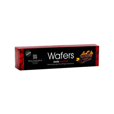 Dark Chocolate Ginger Wafers by Whitakers, 175g