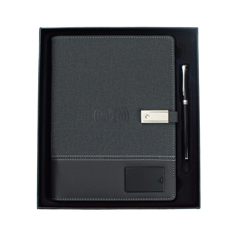 Executive Leather Planner and Power Set