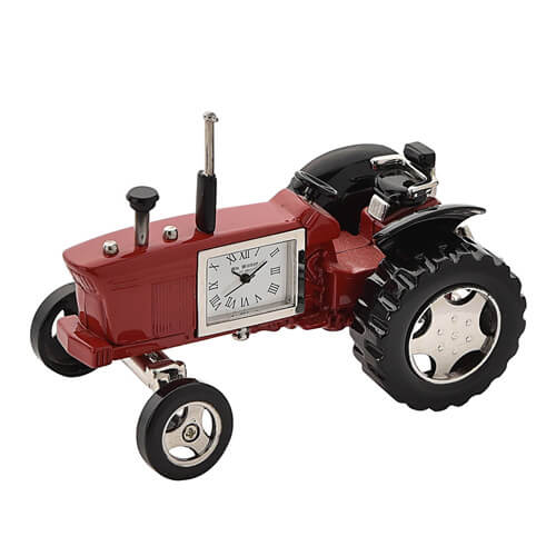 Collectable Miniature Clock - Red Tractor