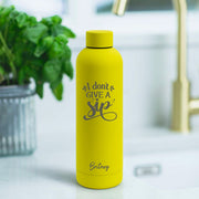 Personalised Soft Touch Yellow Water Bottle - 500ml