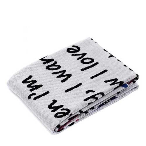 Postal Print Throw Blanket- My Mum