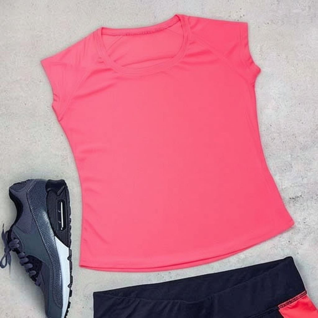 Personalised Ladies' Gym T-shirt - Pink