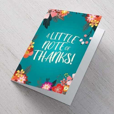 A Little Note of Thanks A6 Card