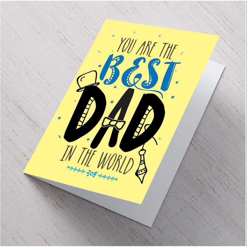 Best Dad In the World A6 Card