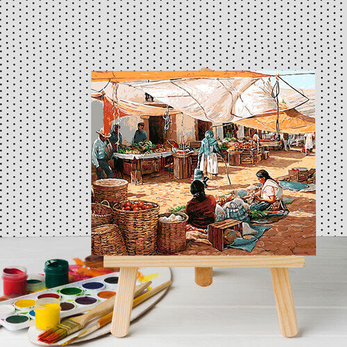 DIY The Marketplace  Painting by Numbers