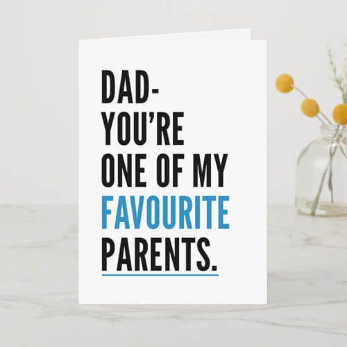 Favourite Parent A6 Card