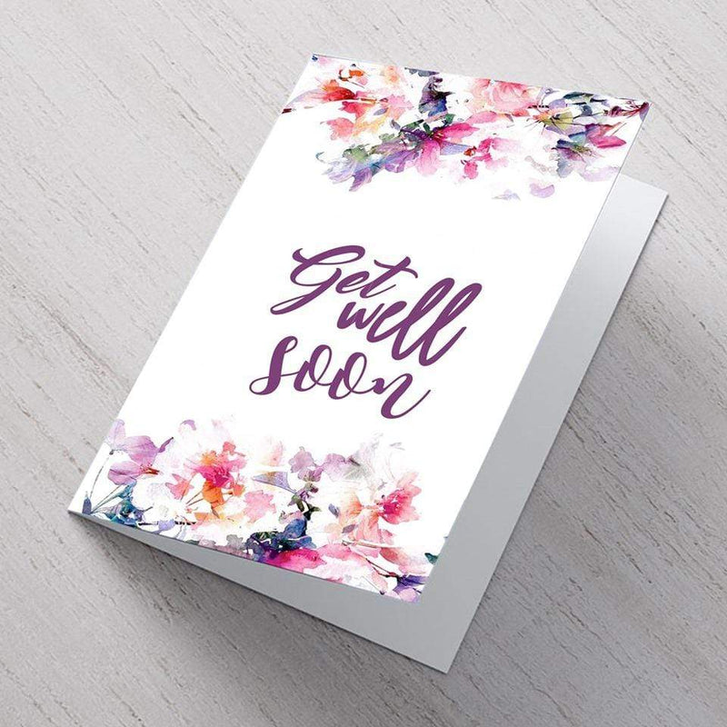 Floral Get Well Soon Card - A6 Card