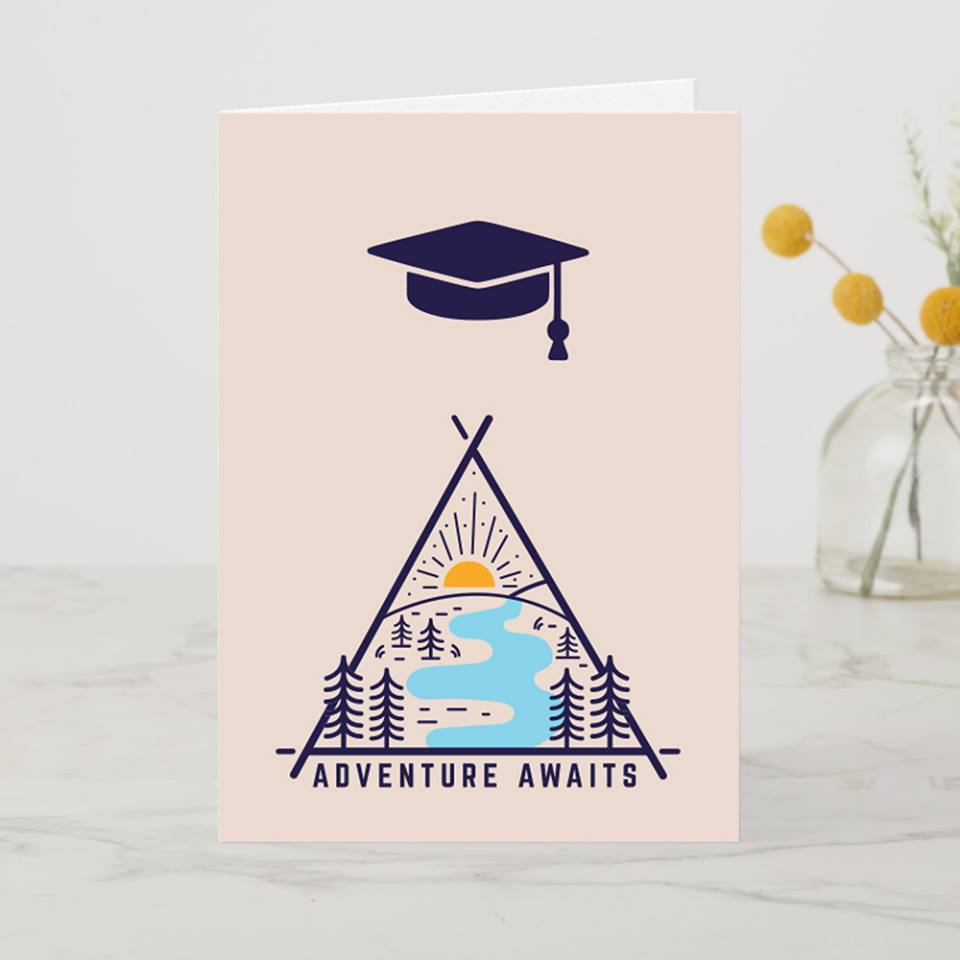 Graduation Card A6 - Adventure Awaits
