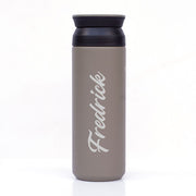 Grey Personalised Stylish Travel Vacuum Tumbler - 500Ml
