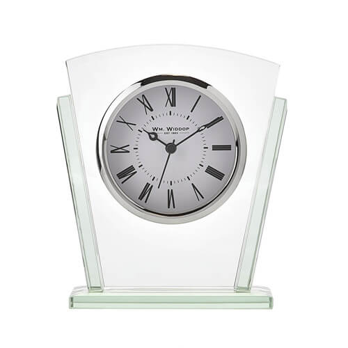 Widdop 2 Layered Silver Bezel Glass Mantel