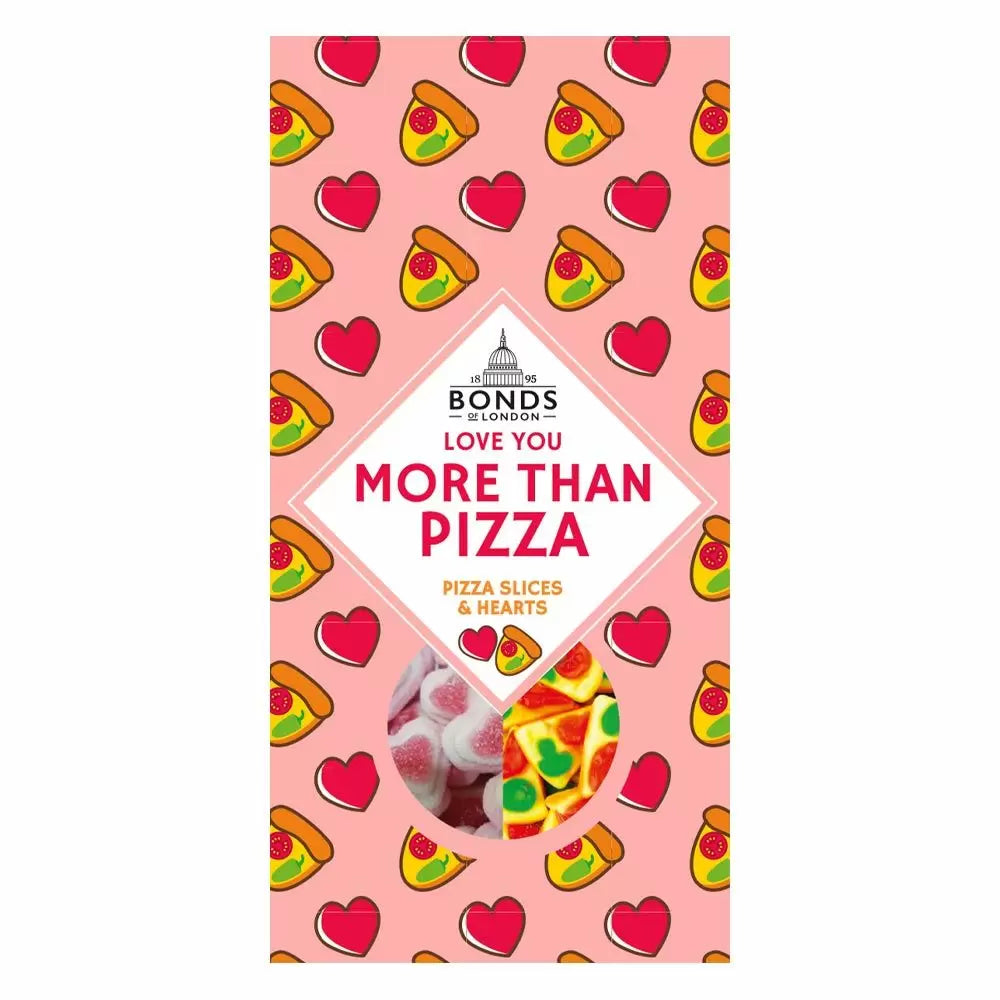 Bonds Hearts & Kisses/I love you more than pizza pun Boxes