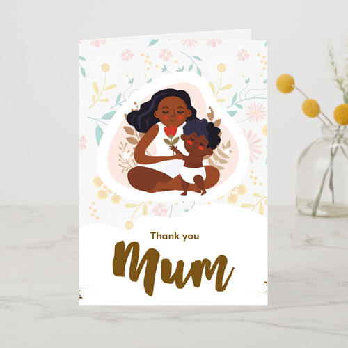 Gratitude for Mum A6 Card
